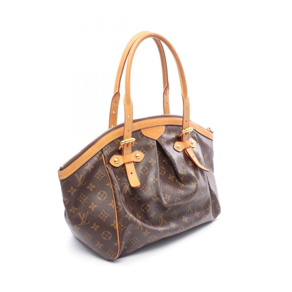 Louis Vuitton Tivoli Brown Handbag Leather Monogram Canvas